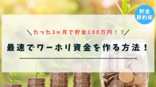 【たった3ヶ月で貯金100万円！？】最速でワーホリ資金を作る方法！